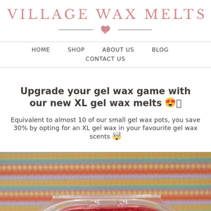 XL gel wax melts are here 😱✨