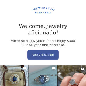 Welcome to our family of heirloom jewelry lovers!