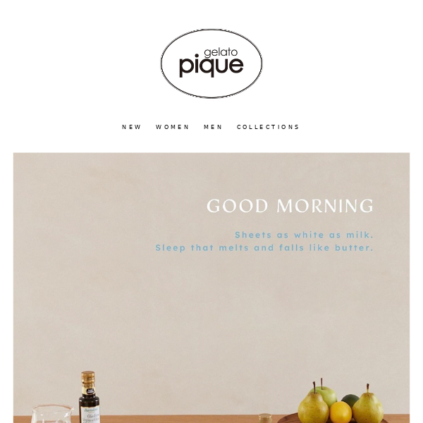 GOOD MORNING🥛🍞 Gelato Pique Morning & Fruits Collection