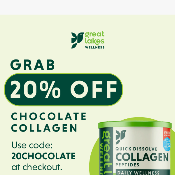 48 Hours Only: 20% Off Chocolate Collagen!