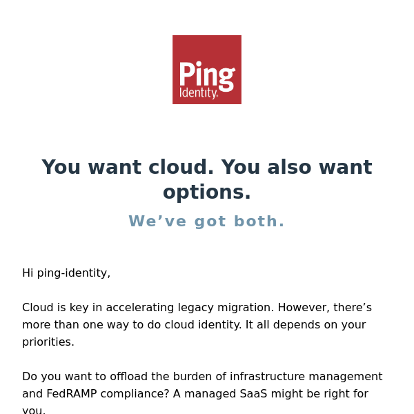 Do Cloud Identity Your Way.