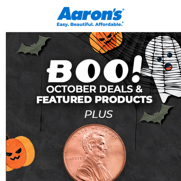 October deals + 1¢ offer