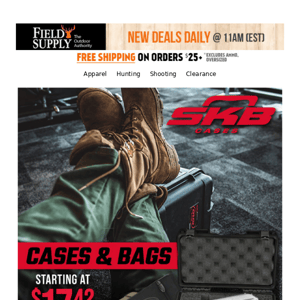 👷‍♂️ SKB Bags + Cases on sale! From $17.42