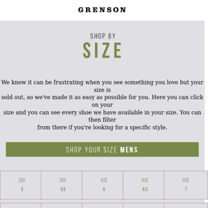 New Season | Shop Your Size