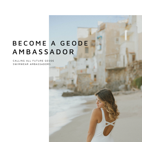 BECOME A GEODE AMBASSADOR!