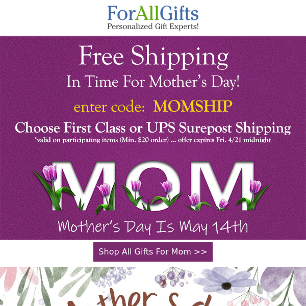 Enter Our Mother's Day Giveaway