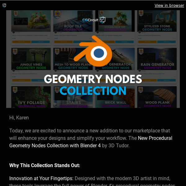 New Geometry Nodes Collection Now Available!