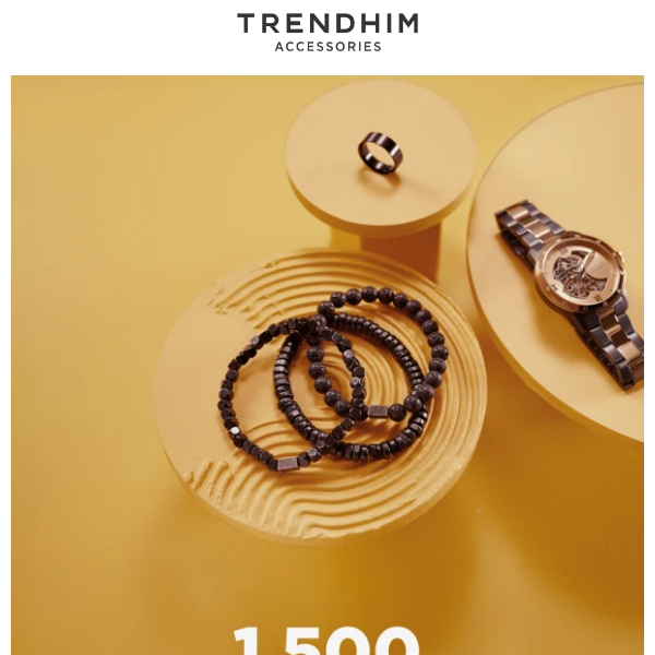1.500 GRATIS limited edition armbånd 😯