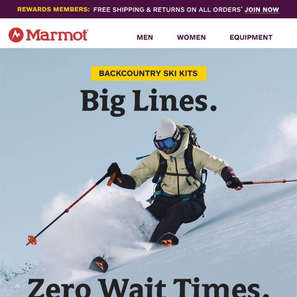 ⛷️Longggg lines. Zero Wait Times.