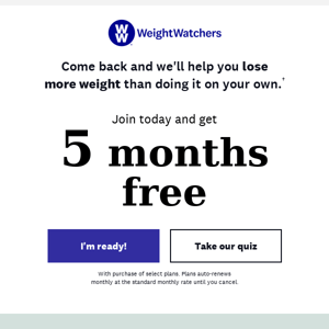 Get started today with 5 months FREE