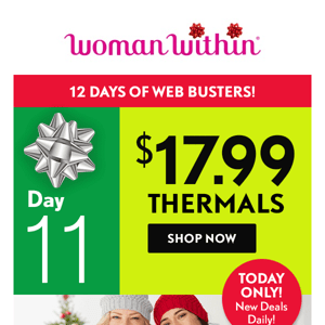 😊  Open To Feel Merry & Bright! $17.99 Thermals WEB BUSTER! 
