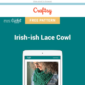 Free Pattern: Irish Lace Cowl for St. Patrick's Day!