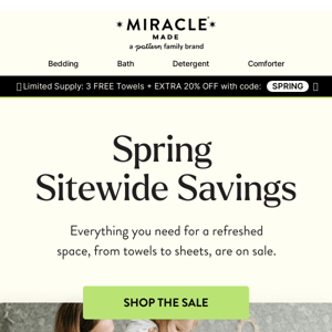 Spring savings are here, but not for long!