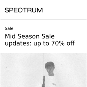 Mid Season Sale updates: up to 70% off