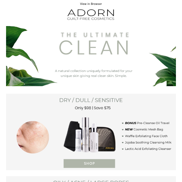 The Ultimate CLEAN.  Results-Driven Skincare Solutions.