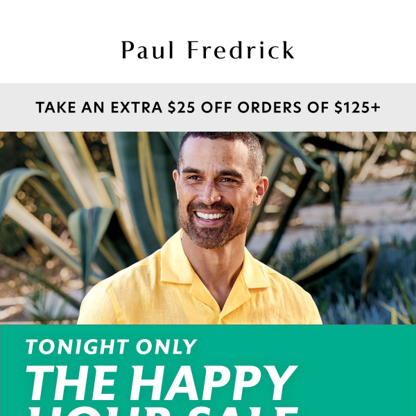 It’s Happy Hour: $38 linen shirts & more