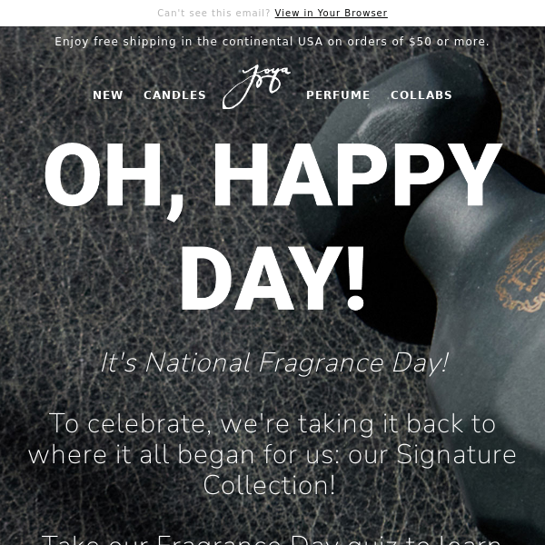 Happy Fragrance Day! Take Our Quiz, Receive a Promo!