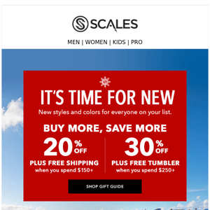 Buy More, Save More at SCALES and get up to 30% off