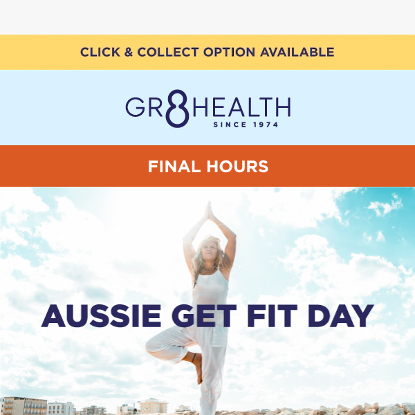 Aussie Get Fit Day 🏋️ 20% OFF