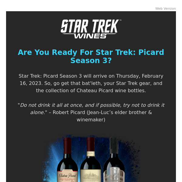 Star Trek: Picard Chateau Picard Acrylic Wine Glass Set of 2