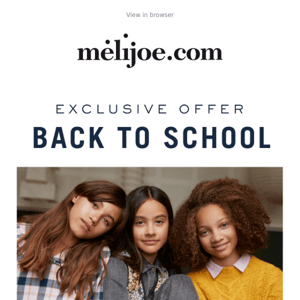 Back to School Offer : up to 15% off on news*