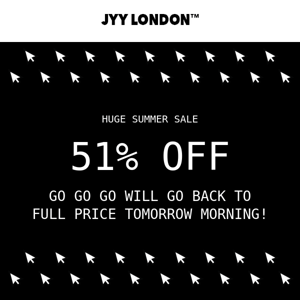 51% OFF GO GO GO!!