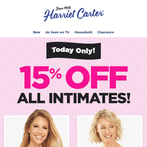 Limited Time Only! 15% off ALL Intimates | Shop Now