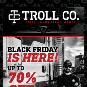 Up to 70% Off Black Friday Sale!