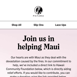 Join us in helping Maui