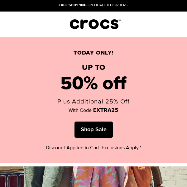 Extra 25% off starts now!