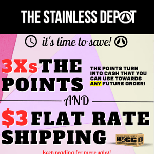 3 deals for you, The Stainless Depot
