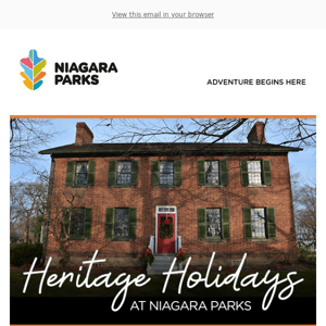 Discover Heritage Holiday Traditions at Niagara Parks