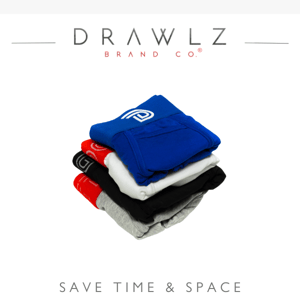 How to fold Drawlz to save time and space