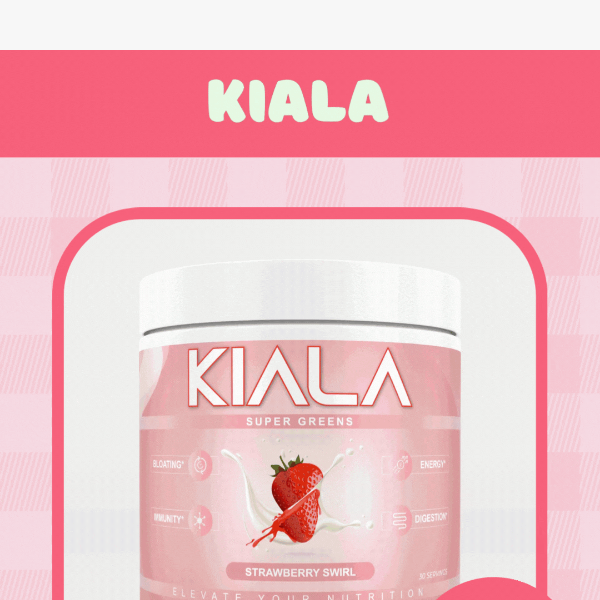 Final Call: Grab 40% Discount on Strawberry Swirl Greens at KIALA NUTRITION ❤️😍