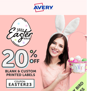 Early Bird Access - 20% Off Easter Sale