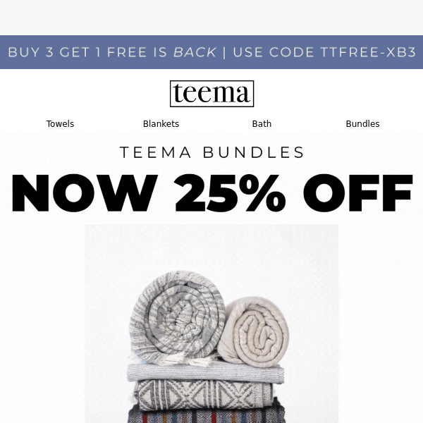 Teema Towels, You Don't Want To Miss These Bundle Deals... 👀