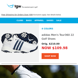 Shop Reduced Prices On Adidas Tour 360 Shoes!