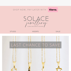 40% Off at Solace Jewellery - Sale Tomorrow 👀