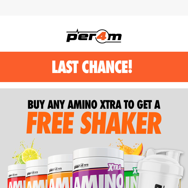 PER4M Better Sports Nutrition, You Haven't Secured Your Free Shaker Yet!⏳