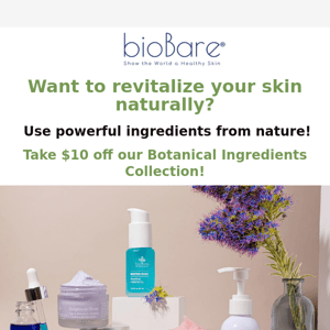 Revitalize skin naturally with powerful products from nature!