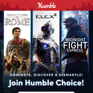 🎁 Treat yourself to a full year of Humble Choice for $99! Enjoy a full  year of amazing games, own them forever, and support great causes…