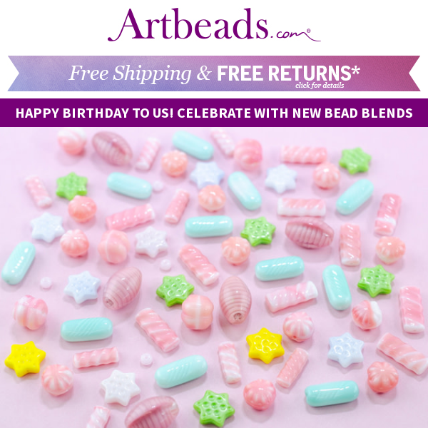 New Designer Bead Blends + Artbeads 24th Birthday Savings - Up to 60% Off!