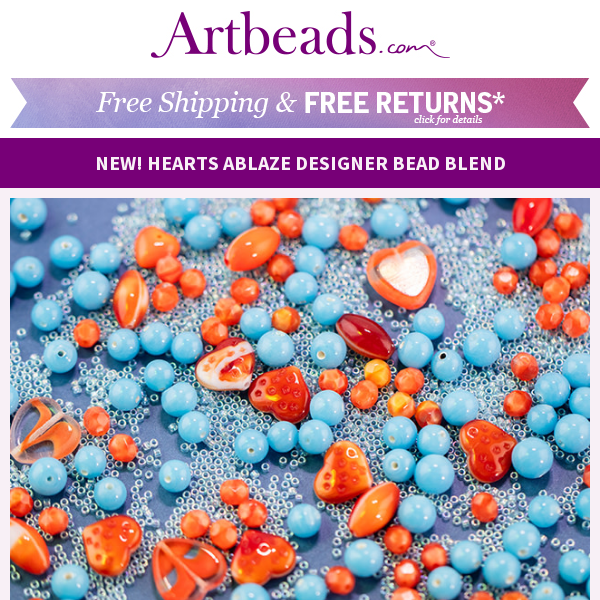 Happy Valentine's Day! Celebrate with a NEW Limited Designer Bead Blend!
