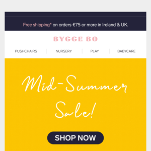 🔆 Mid Summer Sale is LIVE! 🔆