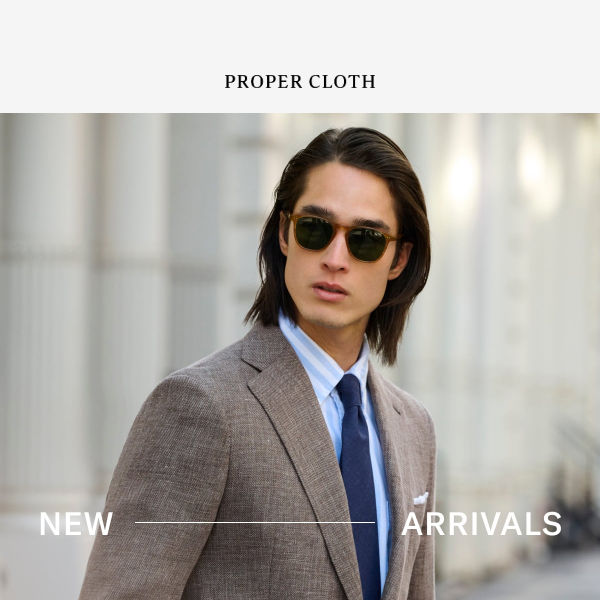 New Arrivals: Lightweight Oxfords, Spring Jackets, and Fresh Ties