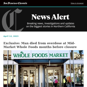 Exclusive: Man died from overdose at Mid-Market Whole Foods months before closure