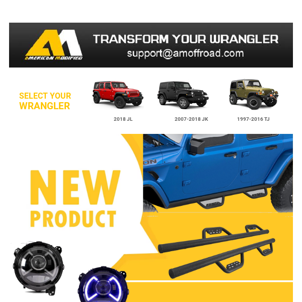 New releases of Jeep products 🚩New Products Discount Continues