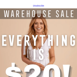 Everything is $20 or Less!