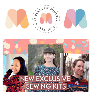 10 new easy-sew sweater kits in cosy French Terry