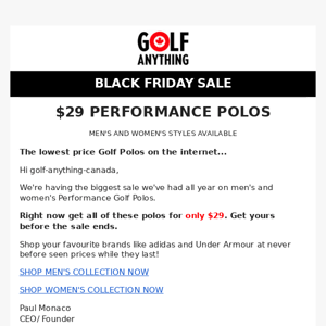 🔥 $29 Golf Polos 🔥 Adidas, Greg Norman and More...